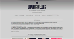 Desktop Screenshot of festivalchantsdelles.org